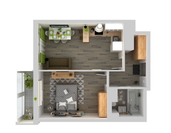 1-комнатная квартира в ЖК «Живи! В Курортном»