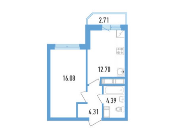 2-комнатная квартира в ЖК «Балканы»