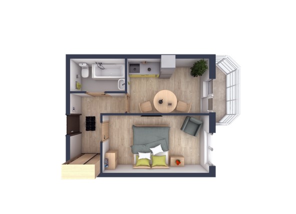 1-комнатная квартира в ЖК «Ломоносов»