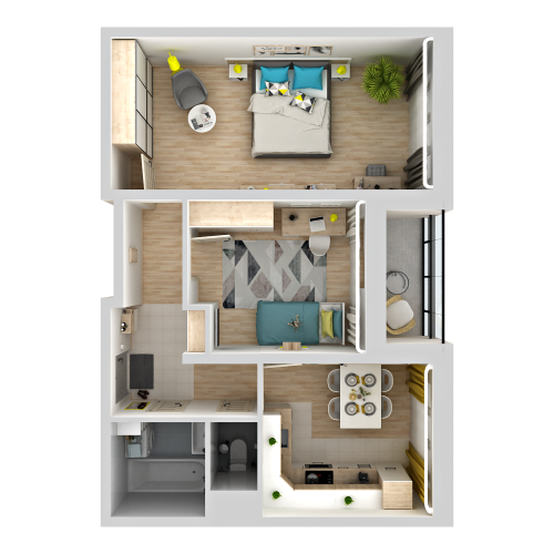 2-комнатная квартира в ЖК Ultra City