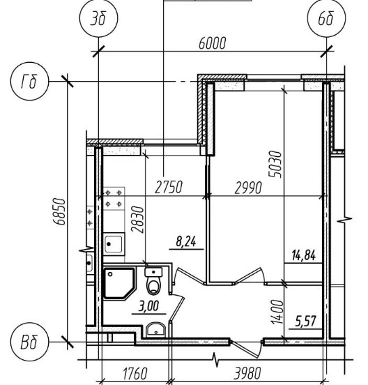 1-комнатная квартира в ЖК «Чистый ручей»