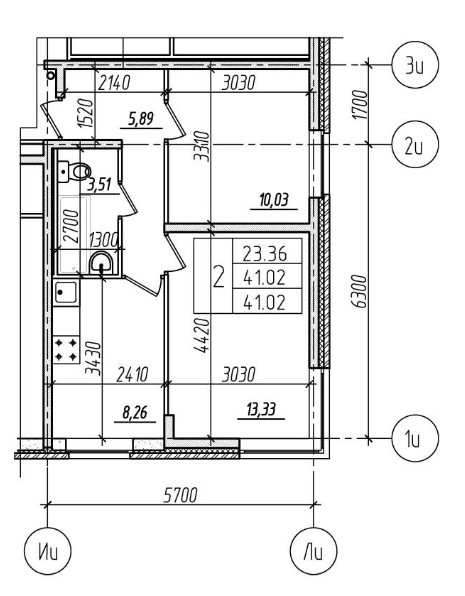2-комнатная квартира в ЖК «Чистый ручей»