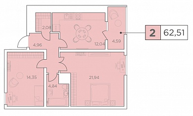 2-комнатная квартира в ЖК «Променад»