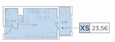 Студия в ЖК «Променад»