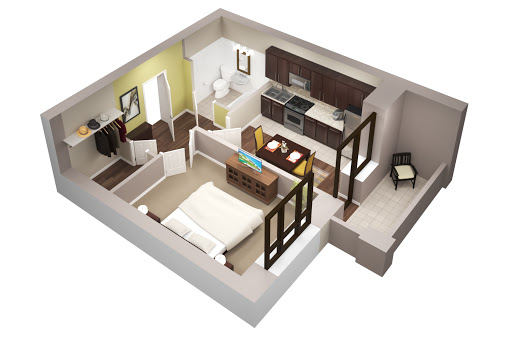 1-комнатные апартаменты в Апарт-отель «ODOEVSKIJ Apart»