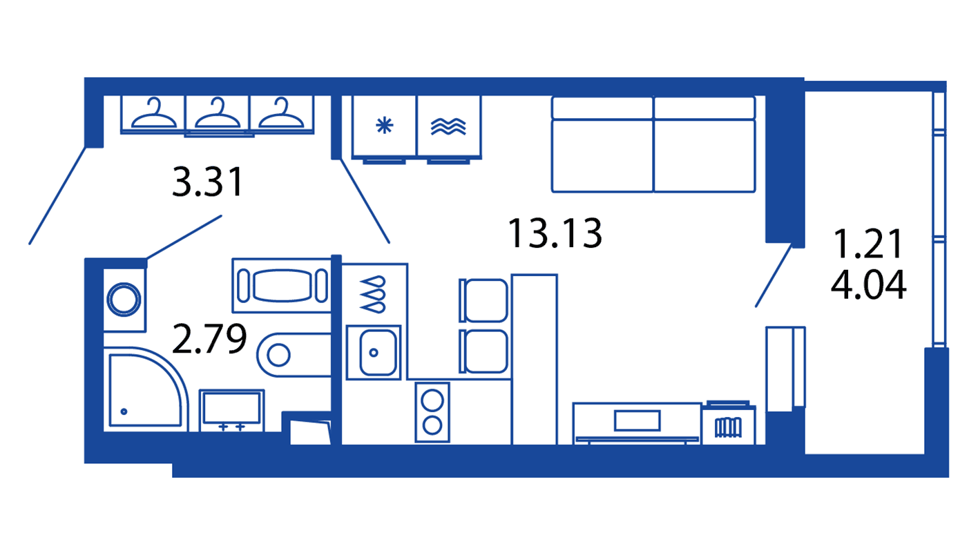 Студия в ЖК «Полис Приморский 2»