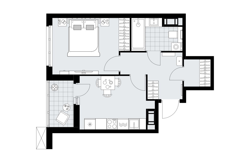 1-комнатная квартира в ЖК «А101 Лаголово»