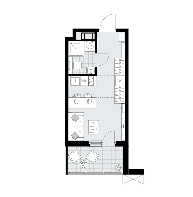 Студия в ЖК «А101 Лаголово»