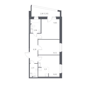 2-комнатная квартира в ЖК «Курортный Квартал»
