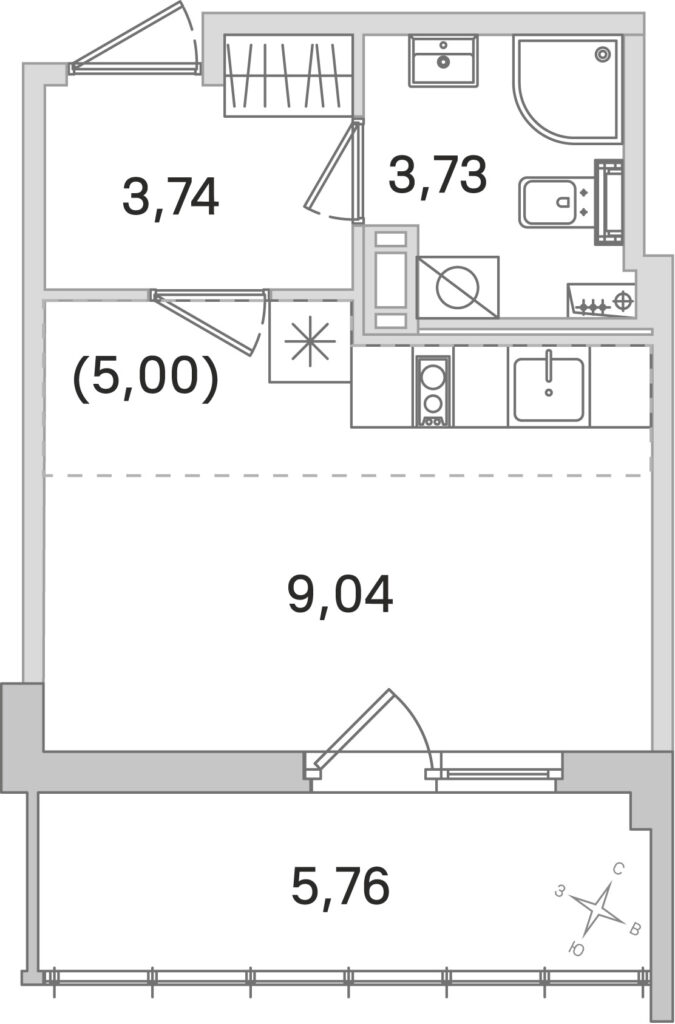 Студия в ЖК «Любоград»