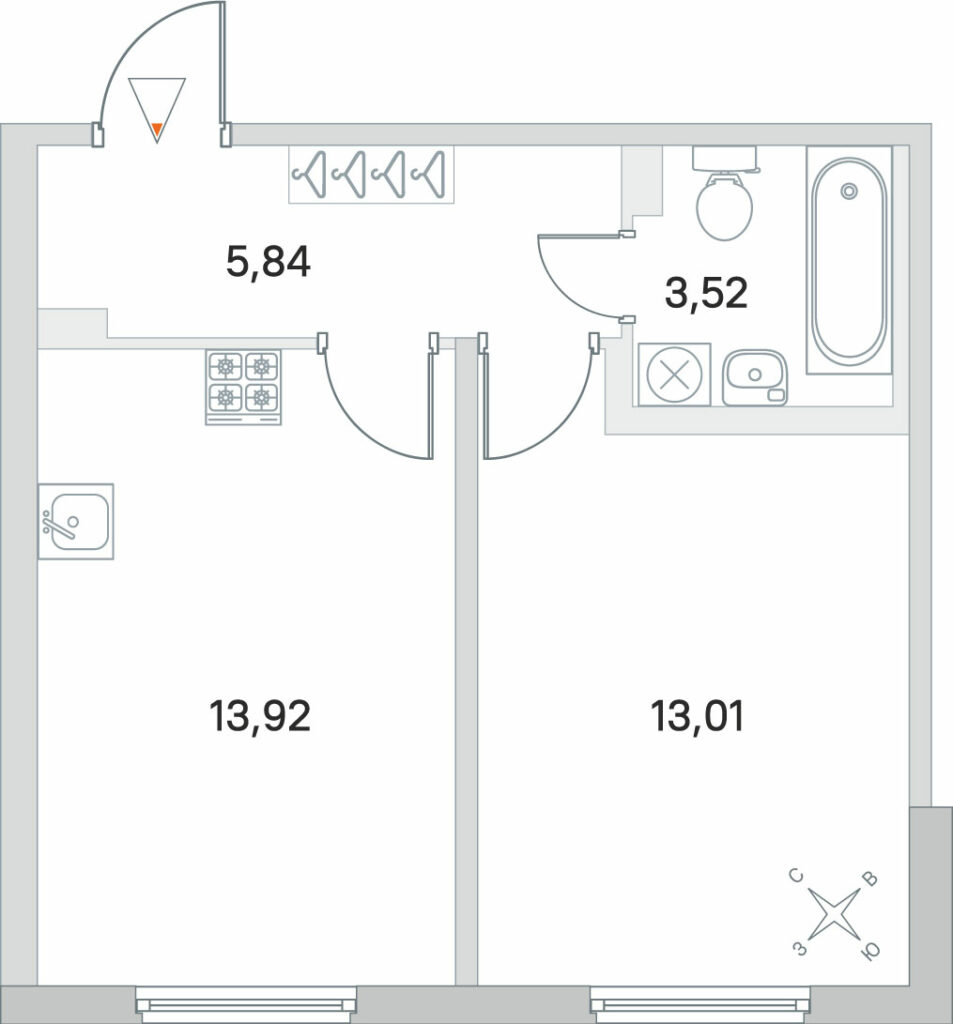 1-комнатная квартира в ЖК «Новое Сертолово»